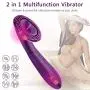 CHEVEN Clitoral Licking Tongue Vibrator, G Spot Clit Dildo Vibrators for Women with Oral Sex Fun & Vibration, Waterproof Clitoral G Spotter Nipple Stimulator Toys Adult Sex Toys for Women and Couples