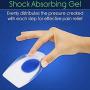 3 Pairs Silicone Gel Heel Cups - Shoe Inserts for Plantar Fasciitis, Sore Heel Pain, Bone Spur & Achilles Pain - Pad & Shock Absorbing Support (Men/Large)