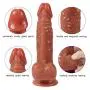 MiMi Ultra-Soft Realistic Toy with Suction Cup for Hands-Free Play,7.87 Inch (Double Layer Hardness Liquid Silicone) Tshirt for Beginners