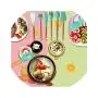 Wooden Handle Food Grade Silicone Kitchenware 6 Pcs Set Small Fresh Japanese Style Household Kitchen Cooking Accessories
