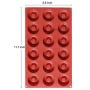 Ozera Silicone Mini Donut Pan, 18 Cavity Doughnut Baking Mold Tray - Muffin Cups, Cake Mold,Biscuit Mold, Red
