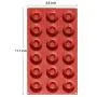 Ozera Silicone Mini Donut Pan, 18 Cavity Doughnut Baking Mold Tray - Muffin Cups, Cake Mold,Biscuit Mold, Red