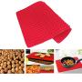 2 Pcs Silicone Baking Mat Non Stick - Pastry Baking Kitchenware Heat Resistant Placement Countertop Protector Utensils Red
