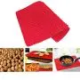 2 Pcs Silicone Baking Mat Non Stick - Pastry Baking Kitchenware Heat Resistant Placement Countertop Protector Utensils Red