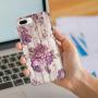Cases Cover for iPhone 6, iPhone 6s, Slim Fit Hard Plastic Shell Full Protective Anti-Scratch Resistant Cover for iPhone 6 / iPhone 6s 4.7" Vintage Peony Flower on Wooden Board