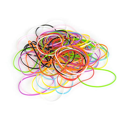 Grifiti Band Joes #18 Gauge Standard Silicone Bands Long Lasting Than Rubber Cooking Grade Heat Cold UV Chemical Resistant 100 Pack Assorted Colors