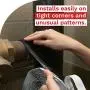 XFasten Black Butyl Seal Tape 1/8-Inch x 3/4-Inch x 30-Foot Leak Proof Putty Tape for RV Repair, Window, Boat Sealing, Glass and EDPM Rubber Roof Patching