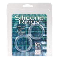 California Exotics Silicone Rings Set, Large and X-Large