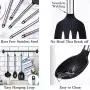 6 Pcs Kitchenware Silicone Kitchen Utensils Set Heat Resistant Cooking Tools In Color Black Kitchen Helper Hot Sale,Kt009
