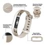 Keasy Replacement Bands Compatible with Fitbit Alta and Fitbit Alta HR, Soft Silicone Wristbands with Secure Metal Buckle for Men Women