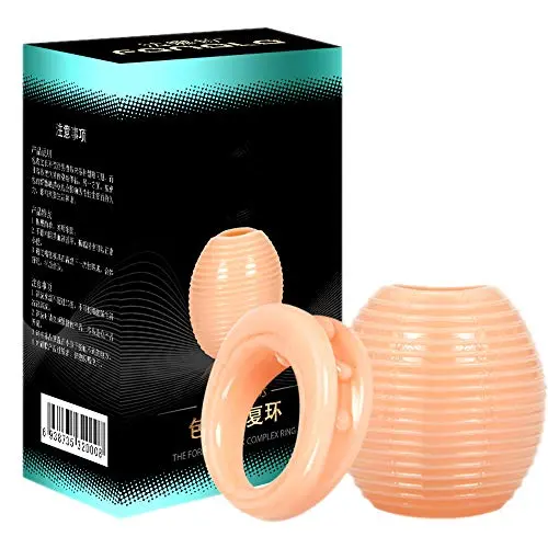 2Pcs/Set Male Foreskin Restoration Rings Sleeve Silicone Cock Ring Penis Ring Delay Ring Penis Enhancement Erection Sex Toys Men