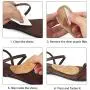 Beautulip Gel Arch Support Cushions for Low Arch Men & Women Sandals Insoles for Flat Feet - Reusable Arch Insert for Flip Flops Relieve Pressure and Feet Pain (2 Pairs)