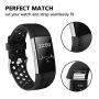 iGK Silicone Replacement Bands Compatible for Fitbit Charge 2, Adjustable Breathable Sport Strap Smartwatch Fitness Wristband with Air Holes