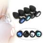 Fucung 1PC 7 * 2.8cm Small Butt Plug Toy for Adult Silicone Rhinestone Jewelry Body Hole Plug Best Fun Toy for Men Women 1