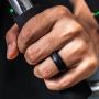 Saco Band Silicone Rings Men - 7 Rings / 1 Ring Rubber Wedding Bands
