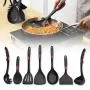 7Pcs Kitchen Utensil Set, Kitchenware Set Heat Resistant Food-grade Silicone Non Toxic Non-Stick Cooking Utensil Set