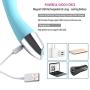 Durable Wand Massager with 10 Powerful Speed Mode, Medical Silicone, Memory Function,Magnetic Charging Let You Enjoy Anywhere.(Blue)