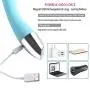 Durable Wand Massager with 10 Powerful Speed Mode, Medical Silicone, Memory Function,Magnetic Charging Let You Enjoy Anywhere.(Blue)