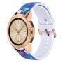 VIGOSS Compatible Galaxy Watch 42mm Bands Women 20mm Width Silicone Strap Replacement Wristband for Samsung Galaxy Watch 42mm SM-R810 Smartwatch (Blue Sea World)