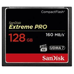 SanDisk Extreme PRO 128GB CompactFlash Memory Card UDMA 7 Speed Up To 160MB/s- SDCFXPS-128G-X46