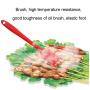 5 Piece Set of Silicone Kitchenware, Non-Stick Coating, Dishwasher Safe Kitchen Set, Cooking Spoon Shovel Whisker Brush Easy To Clean, red