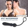 Vibrator Anal Dildo Plug with Penis Ring, Fidech 9 Speeds Silicone Rechargeable Waterproof Prostate Massager Sex Toy Butt Plug for Men, Women and Couples