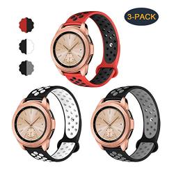 Valband Compatible Samsung Galaxy Watch (42mm) Band/Galaxy Watch Active (40mm) Bands, Soft Silicone 20mm Watch Band Replacement Sport Strap Wristband for Women Men