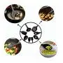 Kitchenware Utensils Set 10 Piece Premium Silicone Heat Resistant Non-Stick Cooking Professional Tools Red Black,Black