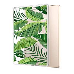 GinHo Customized Protective Cover iPad Air 2 Banana Leaves with Slim Soft Durable TPU Ultra-Clear Silicone UV Printing Case