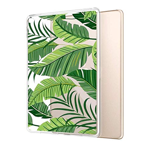 GinHo Customized Protective Cover iPad Air 2 Banana Leaves with Slim Soft Durable TPU Ultra-Clear Silicone UV Printing Case