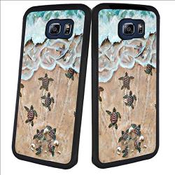 Samsung Galaxy S6 Case, Baby Turtle Shock-Absorption TPU Rubber Bumper Samsung Galaxy S6 Case, Ultra Thin Slim Protective Cover for Samsung Galaxy S6-Black