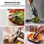 MAYFERTE BBQ Cooking Gloves Heat Resistant Glove Meat Claws & Stainless Steel Cooking Tongs (3)