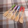 Cooking Tool Sets - 5pcs Exquisite Natural Bamboo Cutlery Set Wood Spoon Shovel Color Paint Handle Utensils - Cooking Sets Tool Cooking Tool Sets Kitchen Silicon Utensil Cutlery Wood Bamboo Spoo