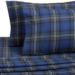 Pinzon Plaid Flannel Bed Sheet Set - Twin, Blackwatch Plaid