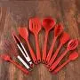 Kitchen Utensil Set - Silicone Kitchenware 10 Piece Set Spatula Spoon Nonstick Cookware Set - Best Kitchen Tools (BPA Free, Non Toxic)