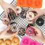 HEHALI 3pcs Donut Pan Mold, Silicone Cake Bagel Baking Doughnuts Mold BPA Free, with Icing Bag, Dishwasher Microwave Safe