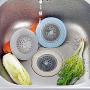 Kitchen Suckers Silicone Bathroom Anti-Blocking Tools Kitchen Sink Drain Round Floor Drain Cover Plug Water Filter green