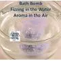 Kids GIANT 10 OZ Green & Glitter Planet Grey Bath Bomb with Solid Silicone Alien Toy Inside - Bubble Gum Scent Ball Size 3" Diameter Ages 4+