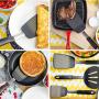 Jzenzero 3Pcs/Set Silicone Kitchenware Cooking Utensil Kit Silicone Turner Spatula Set Flexible Silicone Spatulas