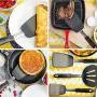 yagaga 3Pcs/set Silicone Kitchenware Cooking Utensil Kit Silicone Turner Spatula Set 500 Fahrenheit Heat-Resistant Flexible Silicone Spatulas for Cooking,Flipping Pancakes