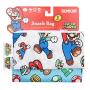 Bumkins Nintendo Super Mario Snack Bags, Reusable, Washable, Food Safe, BPA Free - Mario & Luigi, Pack of 2