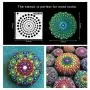 36 Pack Mandala Dot Painting Templates Stencils Perfect for DIY Rock Painting Art Projects (3.6x3.6 inch)