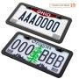 Karoad Black License Frames, 2 PCS Stainless Steel Car Licence Plate Covers Slim Design with Bolts Washer Caps for US Standard
