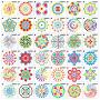 36 Pack Mandala Dot Painting Templates Stencils Perfect for DIY Rock Painting Art Projects (3.6x3.6 inch)