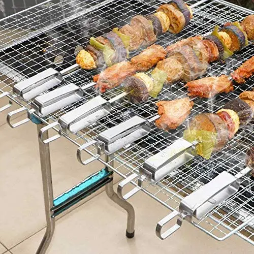 Stainless Steel Oblique Handle Sliding Handle for Grill Accessories (10 Packs)