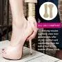 ERGOfoot Lady Gel-Velvety Insole for High Heels 3/4 High Heel Pain Relief Insoles Shoe Pads/2 Pair