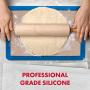 2 Pcs Silicone Baking Mat - Cooking Rolling Kitchenware Non-Stick Sheet Pastry Tools Dough Large Size for Cake Pasta Cookies