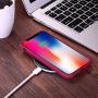 JASBON Silicone Case for iPhone X/iPhone Xs Case, Liquid Silicone Case with Free Screen Protector Gel Rubber Shockproof Cover Full Protective Case for Apple iPhone Xs/X-Rose Red