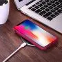 JASBON Silicone Case for iPhone X/iPhone Xs Case, Liquid Silicone Case with Free Screen Protector Gel Rubber Shockproof Cover Full Protective Case for Apple iPhone Xs/X-Rose Red