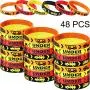 48 Pieces Construction Zone Party Favors Rubber Bracelets for Kids Construction Birthday Party and Construction Themed Supplies, Construction Themed Silicone Wristbands